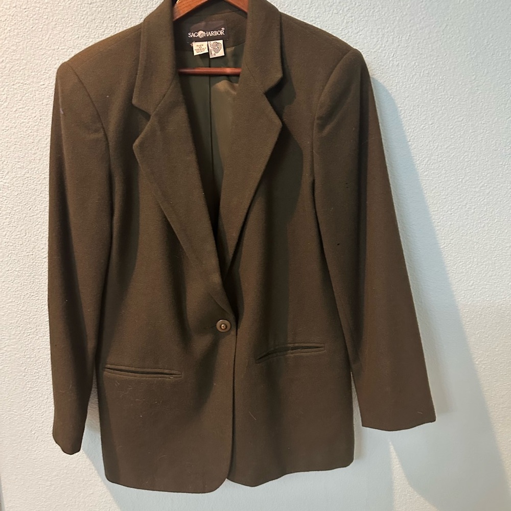 Sag Harbor Dark Brown Blazer